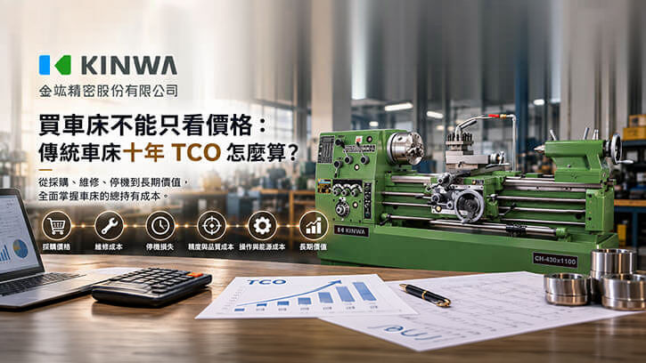 買車床不能只看價格：傳統車床十年 TCO 怎麼算？